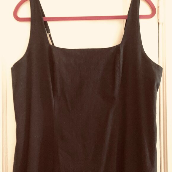 NWOT Abercrombie & Fitch Black Stretch Column Midi Dress - Picture 6 of 6